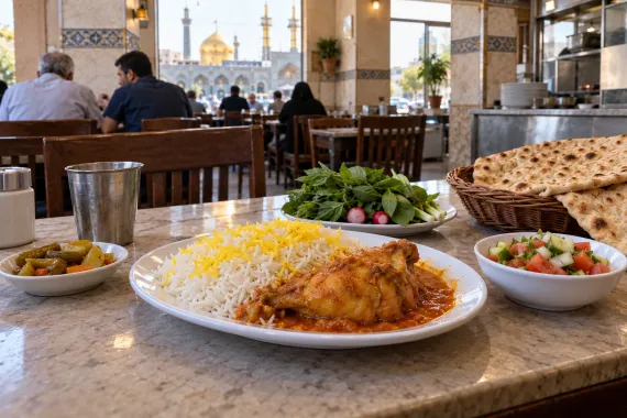 غذای ایرانی اقتصادی نزدیک حرم امام رضا