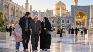 سفر به مشهد با سالمند